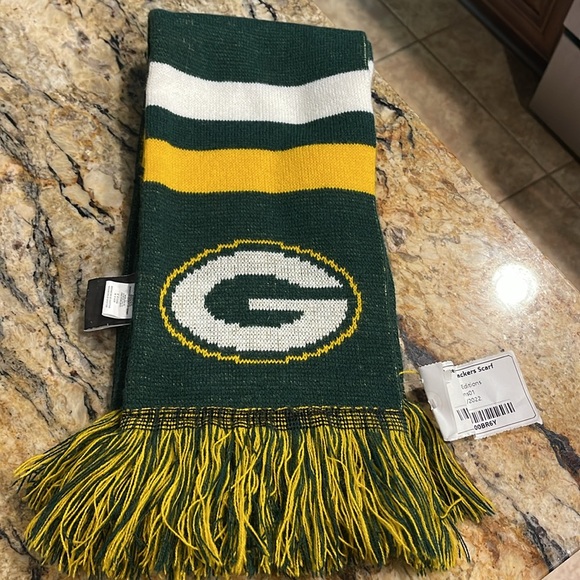 Green Bay Packers Scarf-new - Picture 4 of 5